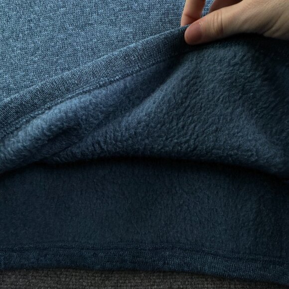 Eddie Bauer Men Pullover 2XL Blue Long Sleeve Fleece 1/4 Zip Sweatshirt Outdoors - Picture 10 of 15